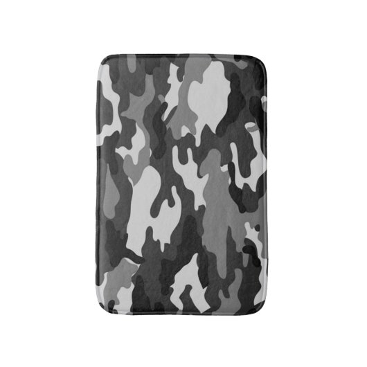 Gray Camouflage Bath Mat (Voorkant Verticaal)