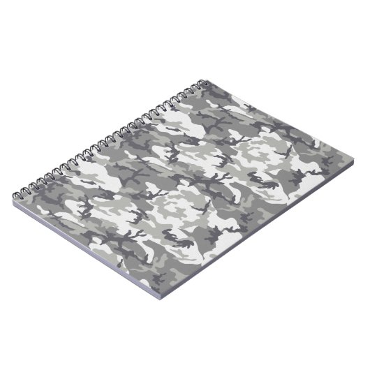 Gray Camouflage Gift for Dad Notitieboek (Linkerzijde)