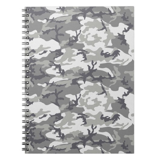 Gray Camouflage Gift for Dad Notitieboek (Voorkant)