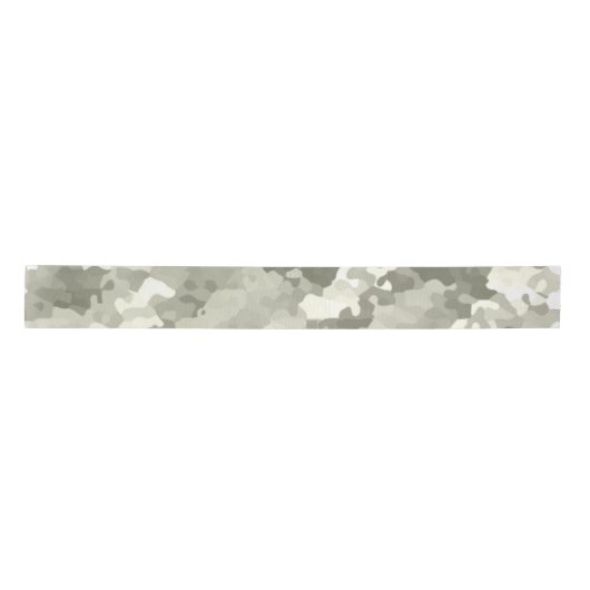 Gray Camouflage Pattern Satijnen Lint (Voorkant)