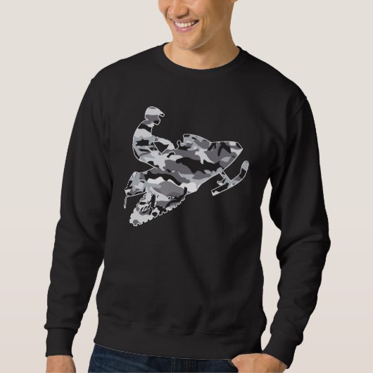 Gray Camouflage Snowmobiler Trui (Voorkant)