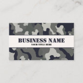 Gray Camouflage Visitekaartje (Voorkant)