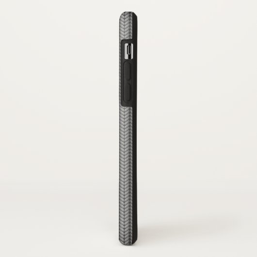 GRAY Cascading Hearts ❤ Knit iPhone case (Achterkant/links)