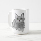 Gray Cat mama Koffiemok (Voorkant links)