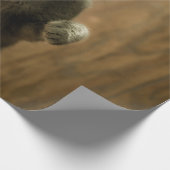 GRAY CAT STANDING IN TWEE FEET CADEAUPAPIER (Hoek)