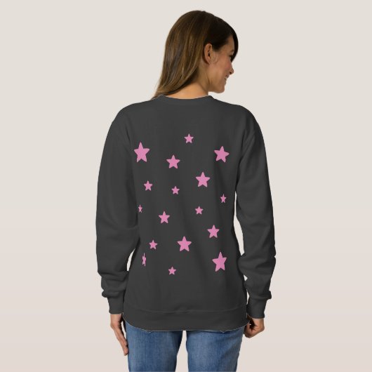 Gray Cat Stars Sweatshirt (Achterkant volledig)