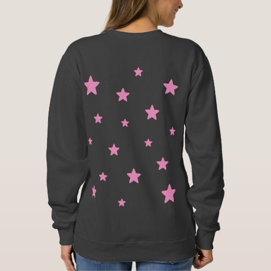 Gray Cat Stars Sweatshirt (Achterkant)