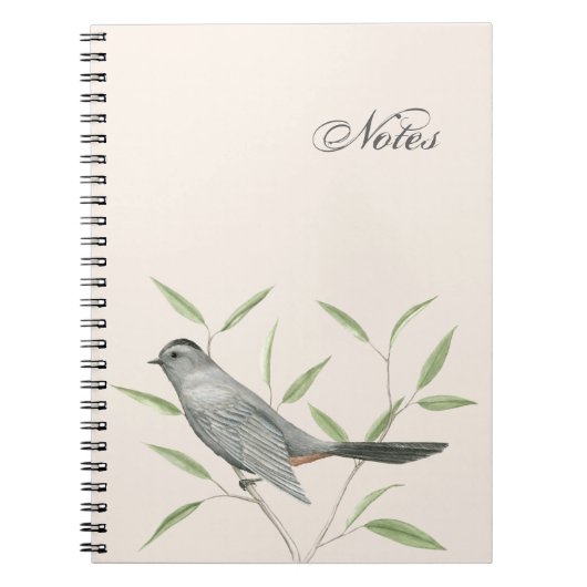Gray Catbird  Bird Art Notitieboek (Voorkant)