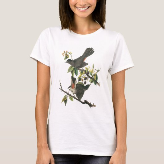 Gray Catbird by Audubon T-shirt (Voorkant)