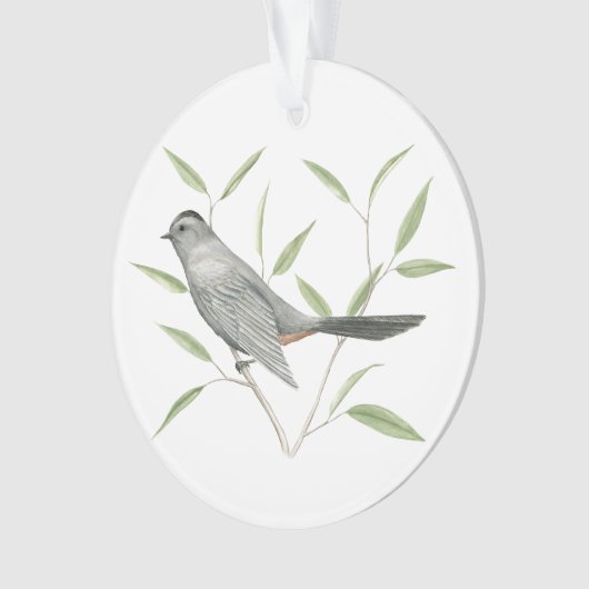 Gray Catbird Ornament (voorkant)