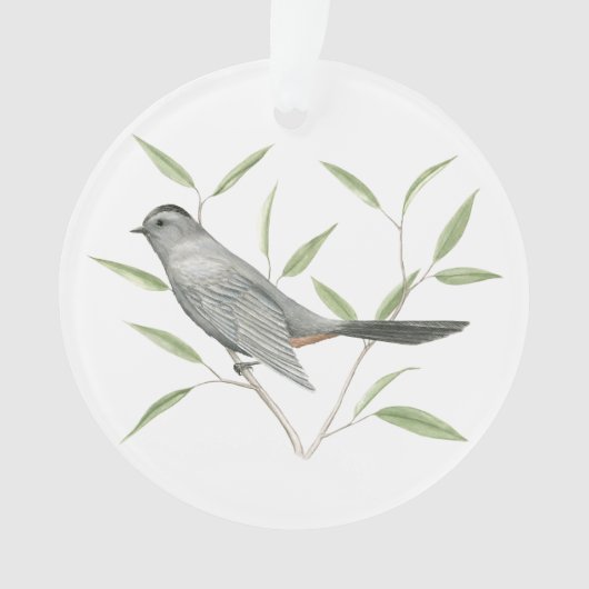 Gray Catbird Ornament (voorkant)