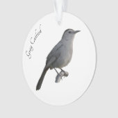 Gray Catbird Ornament (voorkant)