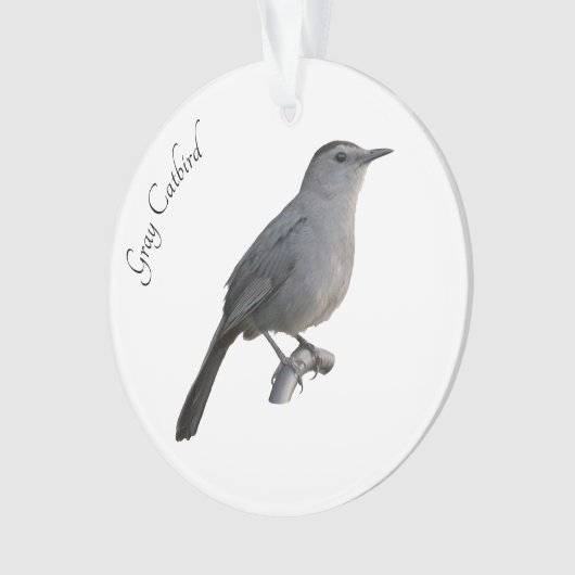 Gray Catbird Ornament (voorkant)