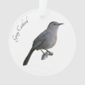 Gray Catbird Ornament (voorkant)