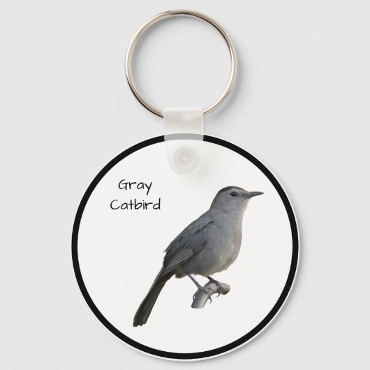 Gray Catbird Sleutelhanger (Voorkant)