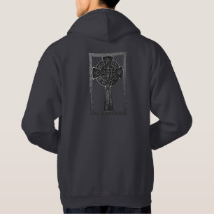 Gray Celtic Cross Hoodie