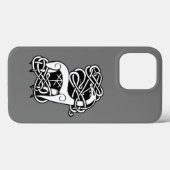 Gray Celtic/Noordse hert Case-Mate iPhone Case (Achterkant (horizontaal))