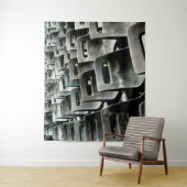 Gray Chairs Tapestry Wandkleed (In situ)