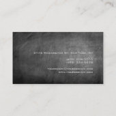 Gray Chalkboard Attorney at law Visitekaartje (Achterkant)