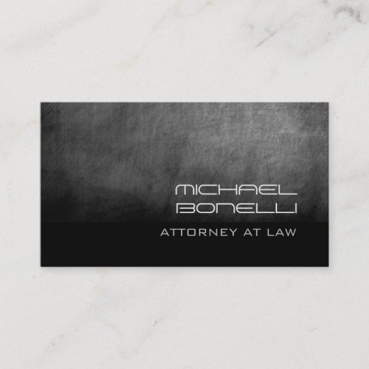 Gray Chalkboard Attorney at law Visitekaartje (Voorkant)