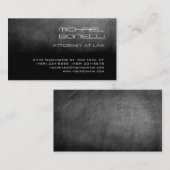 Gray Chalkboard Attorney at law Visitekaartje (Voorkant / Achterkant)