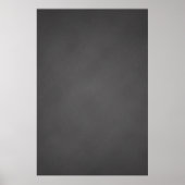Gray Chalkboard Background Black Chalk Board Poster (Voorkant)