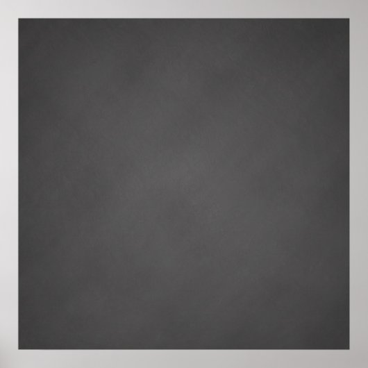 Gray Chalkboard Background Black Chalk Board Poster (Voorkant)