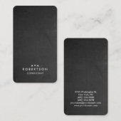 Gray Chalkboard Creative Consultant Manager Visitekaartje (Voorkant / Achterkant)