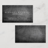 Gray Chalkboard Patroonconsultant Visitekaartje (Voorkant / Achterkant)