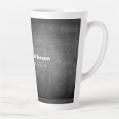 Gray Chalkboard Pattern Red Latte Mok (Rechts)