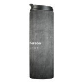 Gray Chalkboard Pattern Red Thermosbeker (Geroteerd rechts)