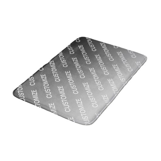 Gray (changeable color) Ombre & Text Pattern Badmat (Gekanteld)