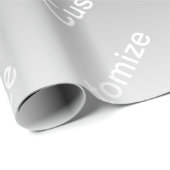 Gray (changeable color) Ombre & Text Pattern Cadeaupapier (Rol Hoek)