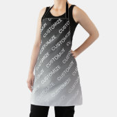 Gray (changeable color) Ombre & Text Pattern Schort (Insitu)