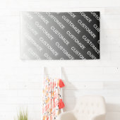 Gray (changeable color) Ombre & Text Pattern Spandoek (Insitu)