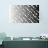 Gray (changeable color) Ombre & Text Pattern Spandoek (Beurs)