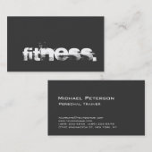 Gray Charm Personal Trainer Fitness Visitekaartje (Voorkant / Achterkant)