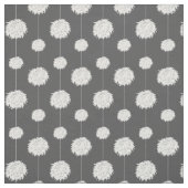 Gray Cheerleader Pom Pom Pattern Stof (Swatch)