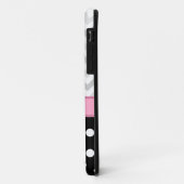 Gray Chevron Black Polka Dot Pink iPhone 5 Hoesje (Achterkant/links)