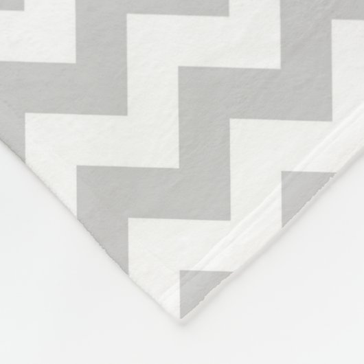 Gray Chevron Blanket Fleece Deken (Hoek)