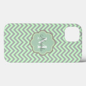 Gray Chevron Case-Mate iPhone Case (Achterkant (horizontaal))