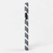 Gray Chevron Floral Pink Monogram Sjabloon Case-Mate iPhone Case (Achterkant/rechts)