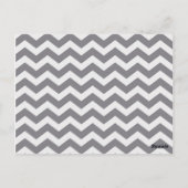 Gray Chevron met Panda Baby Bingo Briefkaart (Achterkant)