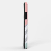 Gray Chevron - Mint en Coral Case-Mate iPhone Case (Achterkant/rechts)