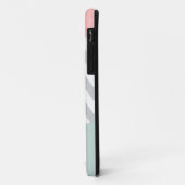 Gray Chevron - Mint en Coral Case-Mate iPhone Case (Achterkant/links)