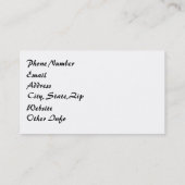 Gray Chevron Mint en Coral Visitekaartje (Achterkant)