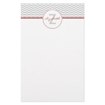 Gray Chevron Monogram