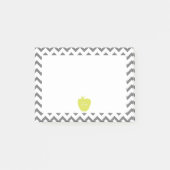 Gray Chevron Neon Apple leraar Post-it® Notes (Voorkant)