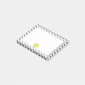 Gray Chevron Neon Apple leraar Post-it® Notes (Schuin)