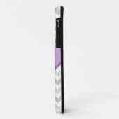 Gray Chevron Paars gepersonaliseerd iPhone 5 Hoesj Case-Mate iPhone Case (Achterkant/links)